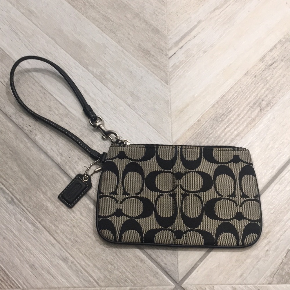 Coach Monogram Wristlet